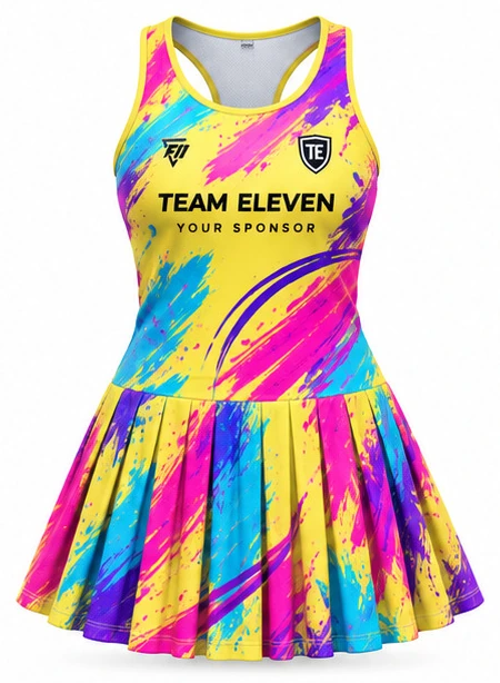 Brushstroke Tennis Dress design concept
