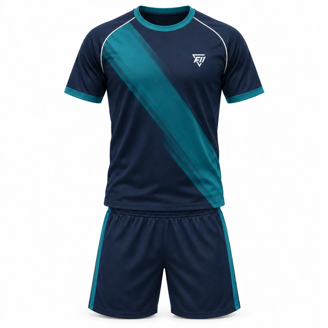 Navy & Teal Football Kit — Navy / teal