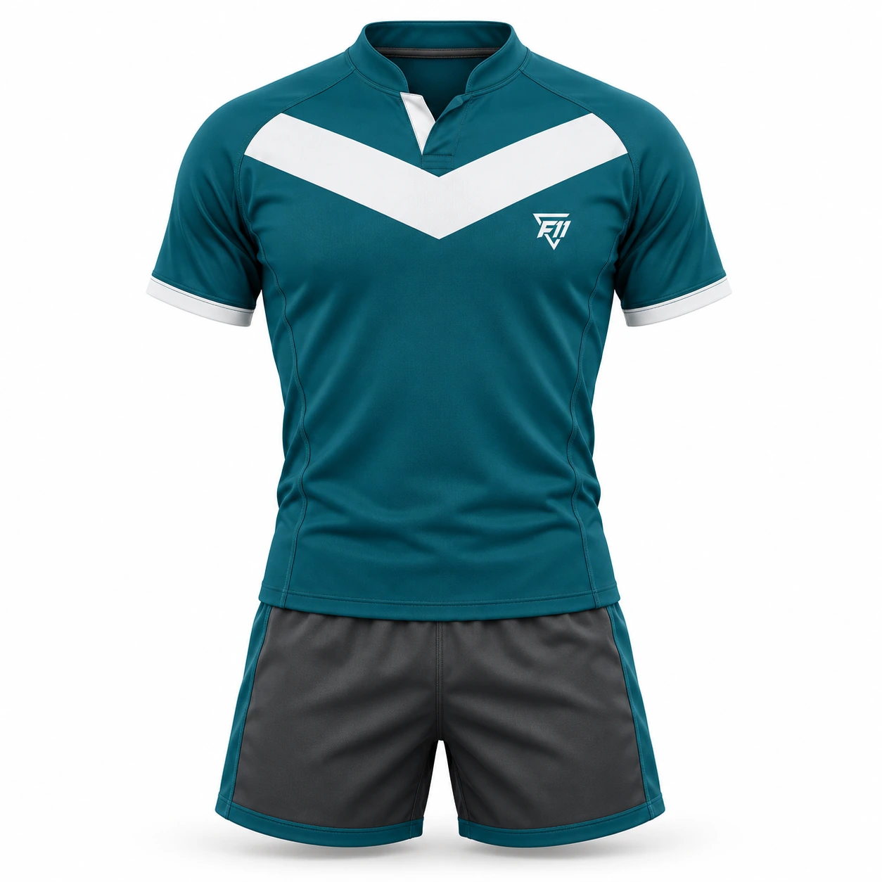Teal Chevron Rugby Kit design concept